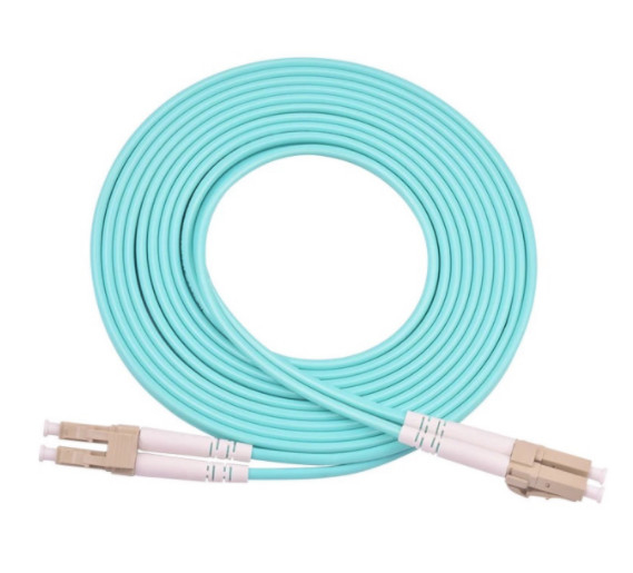 cavo di toppa di lc lc OM3/OM4 3Meter PVC misto LSZH del duplex da 10 gigabit