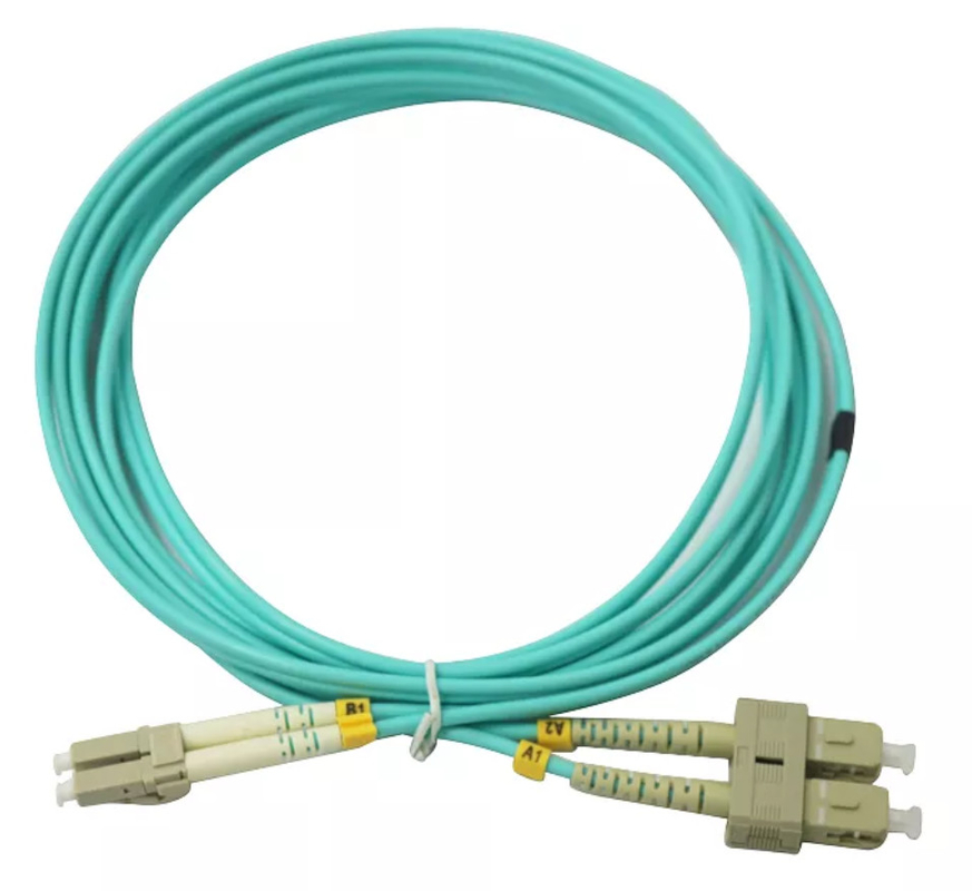 metro a fibra ottica LC del cavo di toppa OM3 di 3.0mm 3 al cavo a fibra ottica duplex misto della toppa dello Sc
