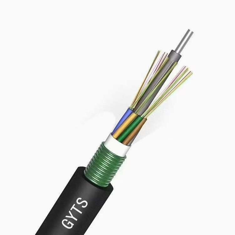 24 modi all'aperto del cavo a fibre ottiche G652D del centro GYTS FTTH singoli per la comunicazione