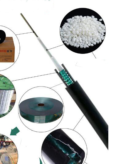 Spese generali corazzate del cavo a fibre ottiche GYXTW del centro di singolo modo 8 per la conduttura