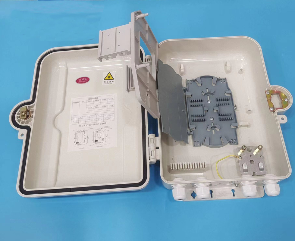 Porta all'aperto ODB ODP della scatola 16 di terminazione della fibra dell'ABS del supporto della parete per FTTH
