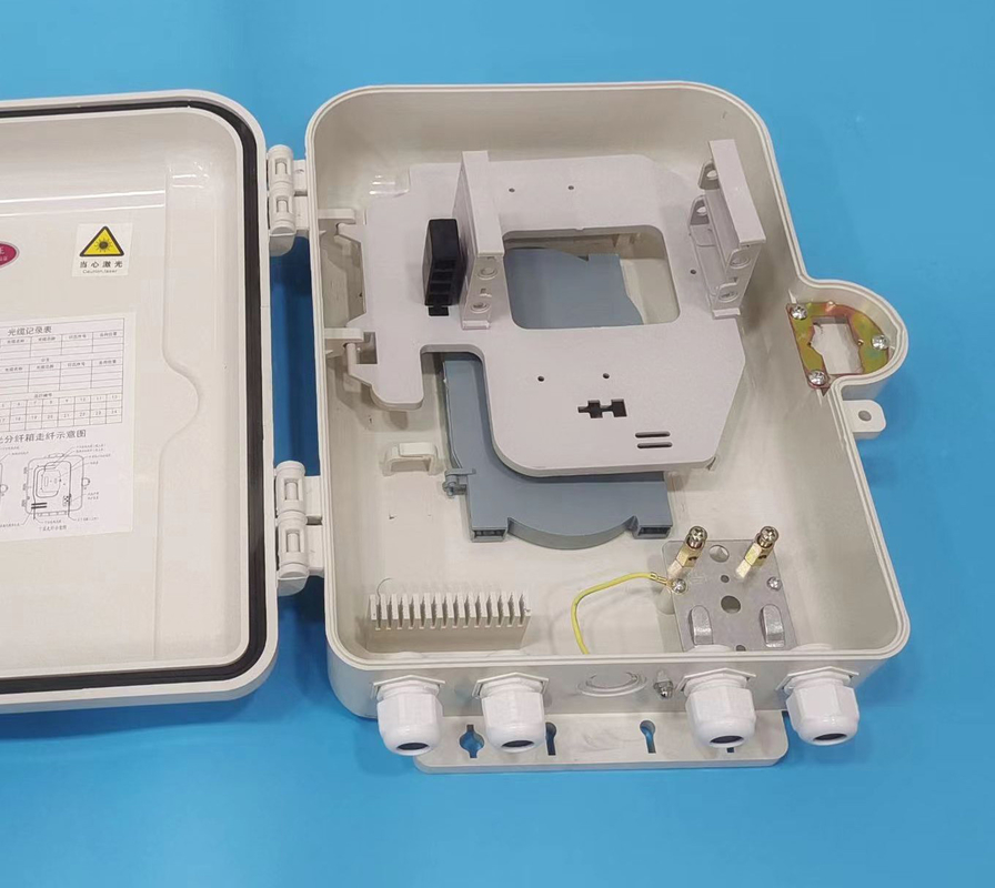 Porta all'aperto ODB ODP della scatola 16 di terminazione della fibra dell'ABS del supporto della parete per FTTH