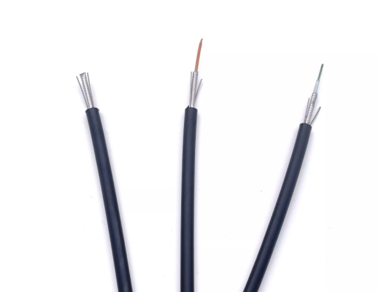 Cavo a fibre ottiche aereo GYXTW G652D/SM 1500N di 12 fibre per Telecom Comunication