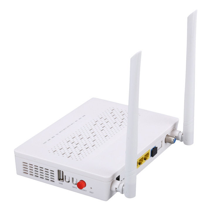 Frequenza 2.4G di guadagno di modo 5DBI dei VASI CATV 2T2R di TX 1310nm RX 1490nm FTTH ONU Ontario 3FE 1GE WIFI