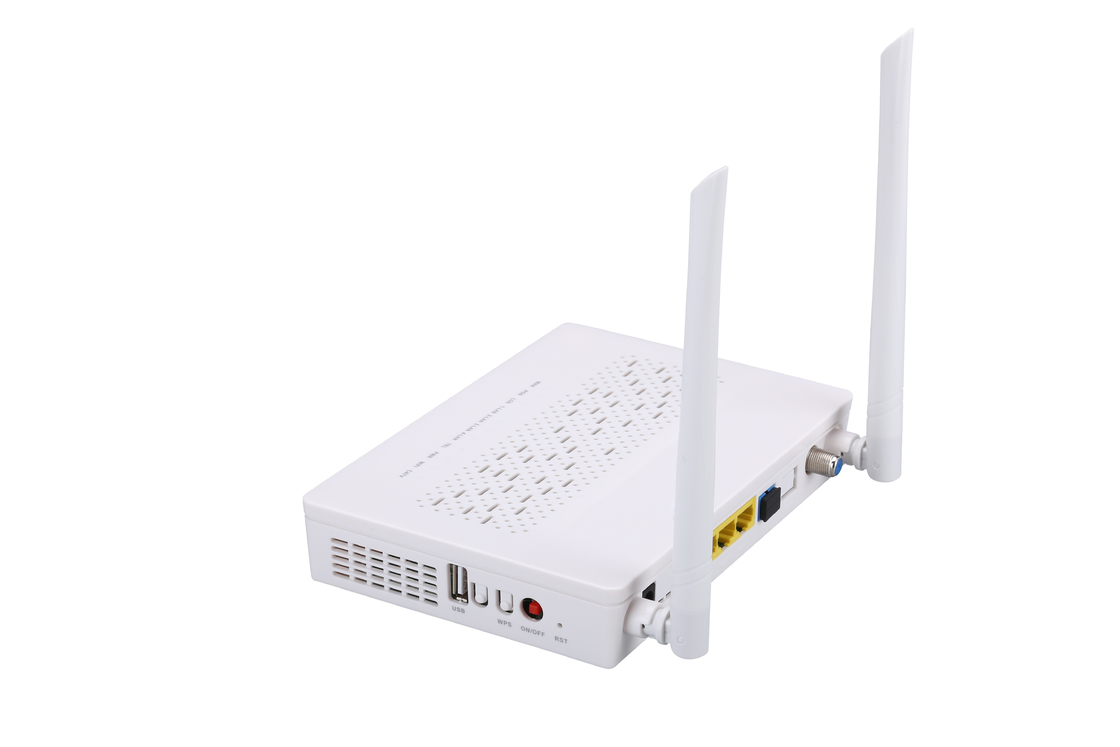 Frequenza 2.4G di guadagno di modo 5DBI dei VASI CATV 2T2R di TX 1310nm RX 1490nm FTTH ONU Ontario 3FE 1GE WIFI