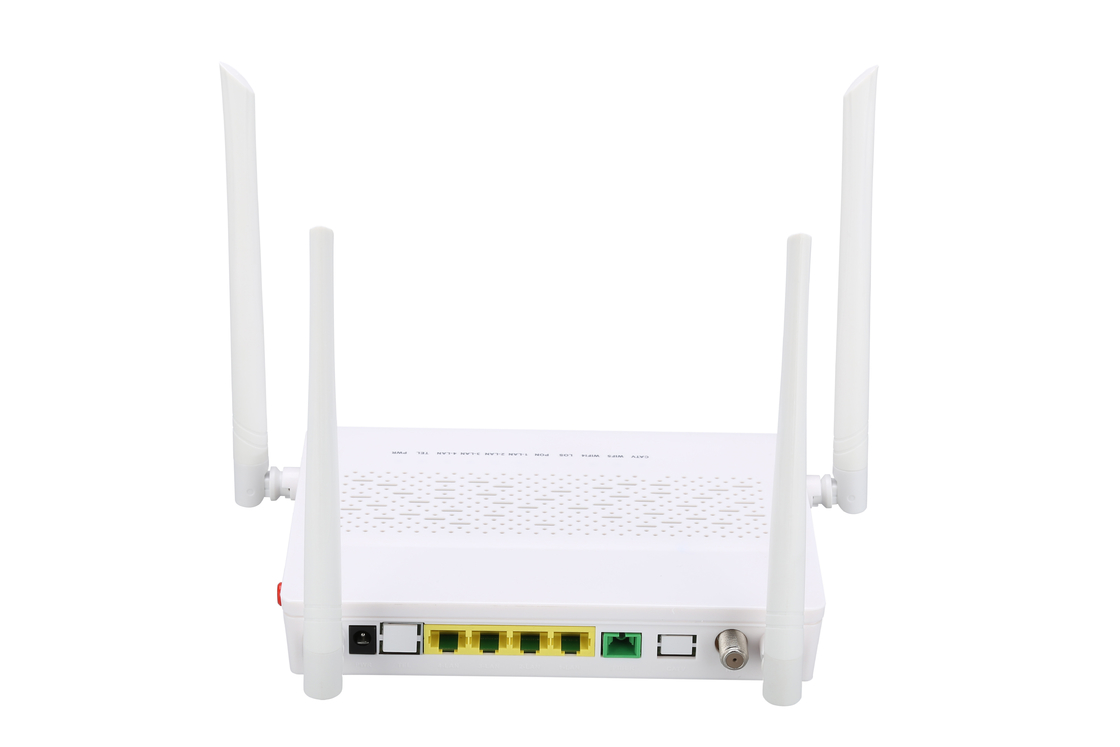 Fibra di singolo modo dello Sc del modem dei VASI CATV GPON ONU di 4GE 2.4G/5G WIFI singola