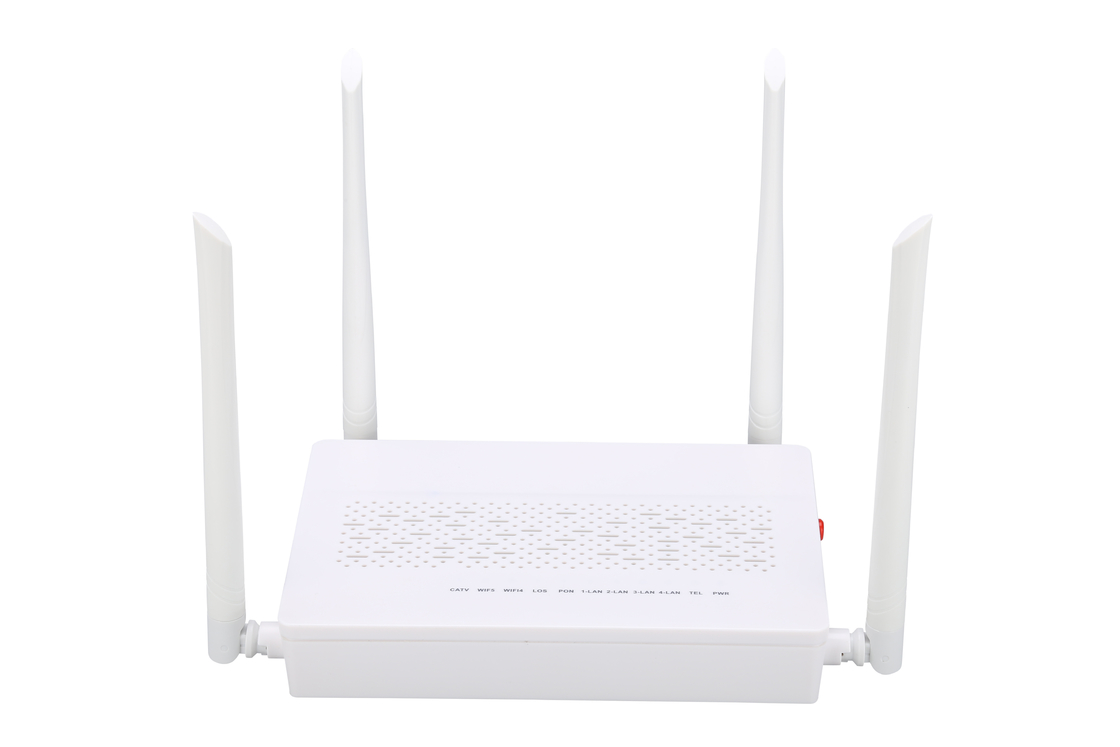 Fibra di singolo modo dello Sc del modem dei VASI CATV GPON ONU di 4GE 2.4G/5G WIFI singola