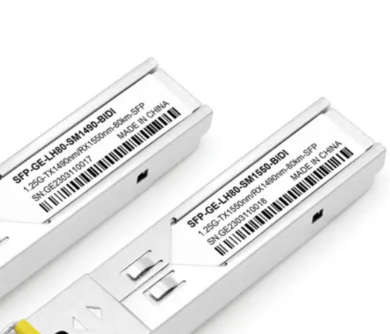 produttore a fibra ottica dell'OEM del connettore BIDI dello Sc del ricetrasmettitore 1490/1550nm di 1.25G 80km SFP