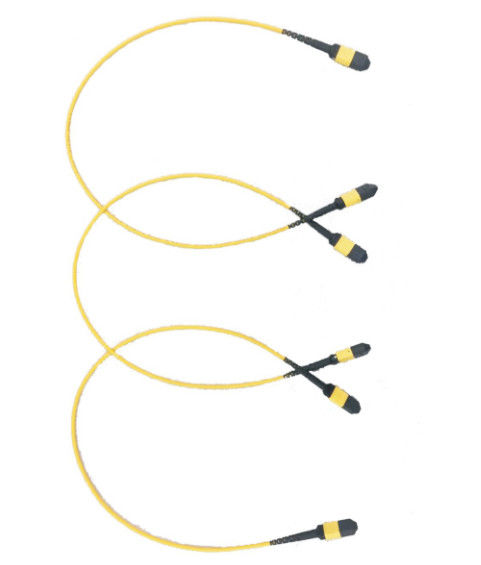 Cavo a fibre ottiche di IEC dei 8 centri, MPO al cavo a fibre ottiche LSZH di MPO