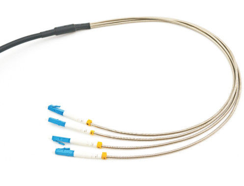 I centri a fibra ottica corazzati MP Uniboot corazzato di LC 4 del cavo di toppa all'aperto