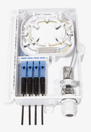 4 scatola a fibra ottica della voce dello sbocco 1 della scatola di distribuzione dei centri 4 per cavo flessibile