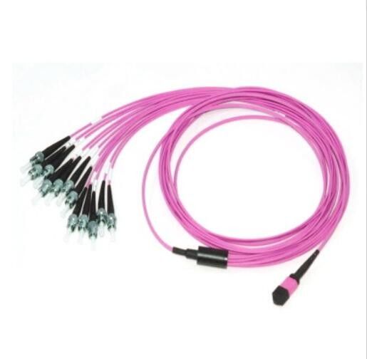 OM4 MPO a fibra ottica alla st, fibra 125um del connettore di MPO per la comunicazione