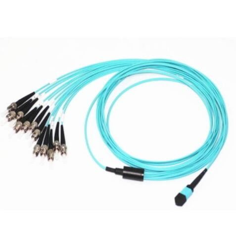 Cavo ad alta densità del tronco di MPO, MPO al cavo di toppa di fibra ottica della st OM3