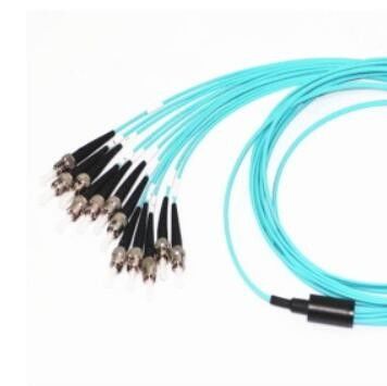 Cavo ad alta densità del tronco di MPO, MPO al tipo di fibra ottica del cavo di toppa della st OM3