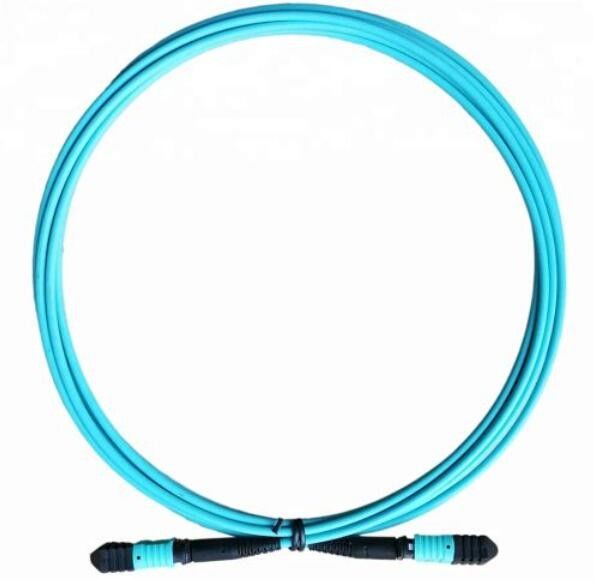 Cavo a fibre ottiche di OM3 MPO 12, cavo di toppa di MP per il modulo di QSFP