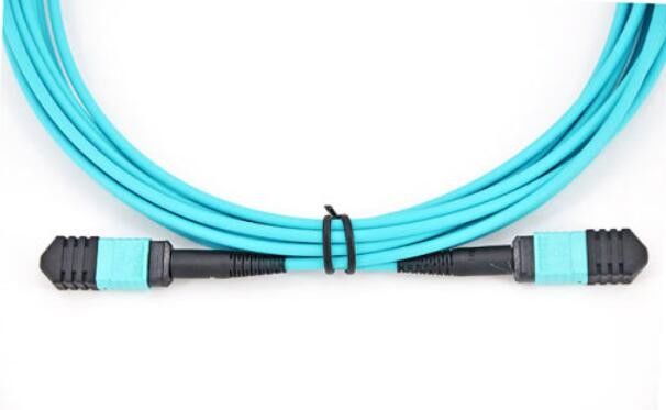 10g fibra mista femminile del tronco OM3 del centro del materiale MPO 8 del cavo a fibre ottiche LSZH