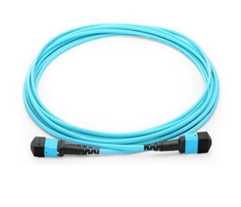 Cavo a fibre ottiche di OM3 MPO 12, cavo di toppa di MP per il modulo di QSFP