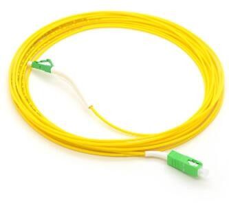 cavo di toppa a fibra ottica 9/125um, cavo a fibre ottiche di modo di 1M Lc Lc Single