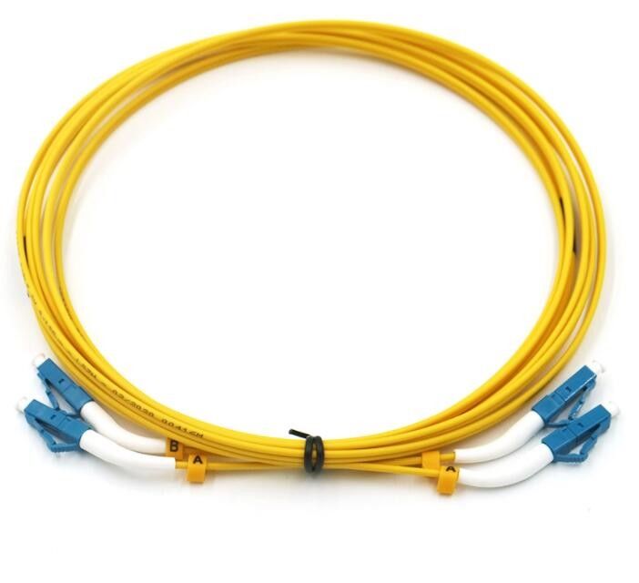 cavo di toppa a fibra ottica 9/125um, cavo a fibre ottiche di modo di 1M Lc Lc Single