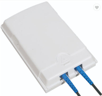 FTTH 2 svuota gli adattatori di fibra ottica dello Sc dell'ABS 2pcs del PC della scatola di termine dell'interno o all'aperto