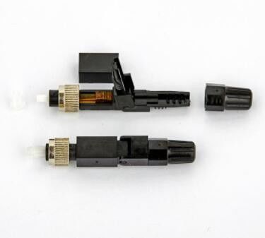 Colore veloce a fibra ottica del nero del connettore di iso FC per CATV