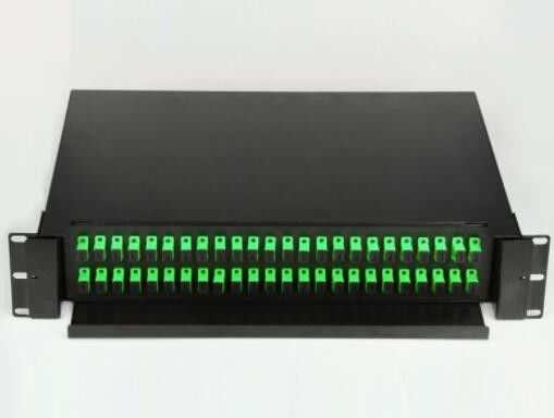 quadro d'interconnessione del porto 2U 48, quadro d'interconnessione di fibra del supporto di scaffale 19 che fa scorrere tipo