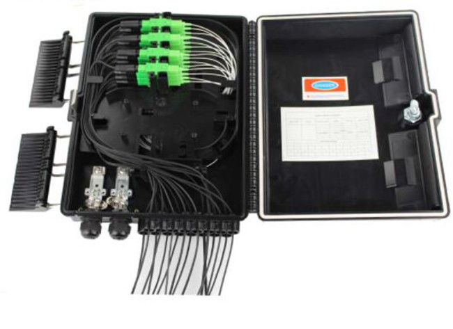 Scatola di distribuzione a fibra ottica di Ftth della scatola terminale 2 dell'entrata 16 dei porti impermeabili dello sbocco 16 ABS/PC