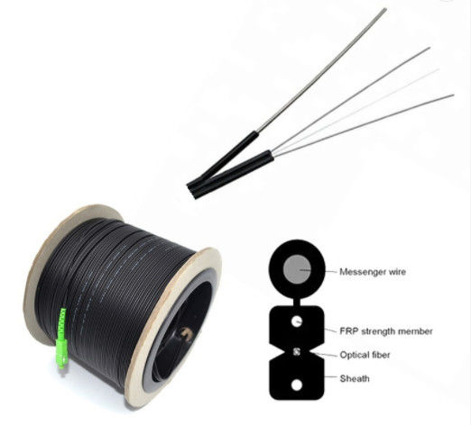 Perdita di inserzione bassa standard di IEC del cavo flessibile del centro G657A1 Ftth di 1/2