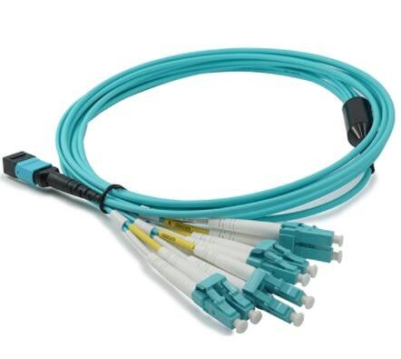PC di fibra ottica APC del cavo del cavo di toppa del duplex 8F di Mpo Lc 5m polacco