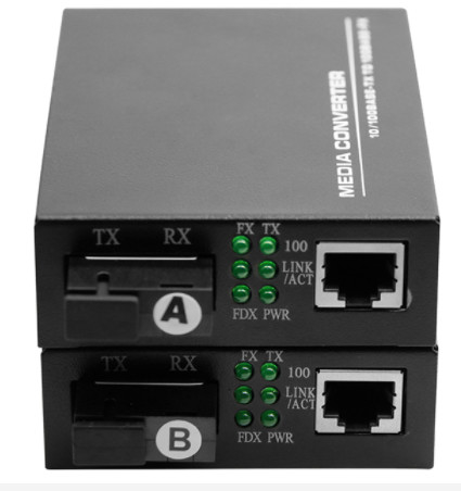 Convertitore 1310/1550nm 10/100M di media di fibra ottica di UTP 20KM 2 porti MDI