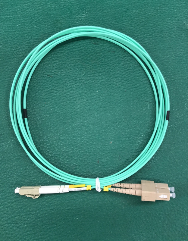 Diametro duplex misto del cavo di toppa di Aqua Fiber Patch Cable LC LC OM3-300 2.0mm