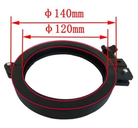 Un colore nero materiale di 6 dei porti del cavo a fibre ottiche del giunto della chiusura 24F 48F 72F 96F pp ABS del PC