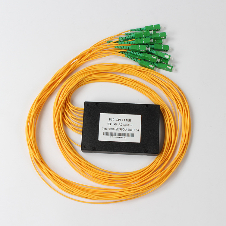 Separatore ottico dello SpA del separatore della fibra dello SpA dello Sc APC 1x16 per la televisione via cavo di FTTX